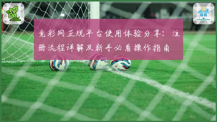 竞彩网正规平台使用体验分享：注册流程详解及新手必看操作指南
